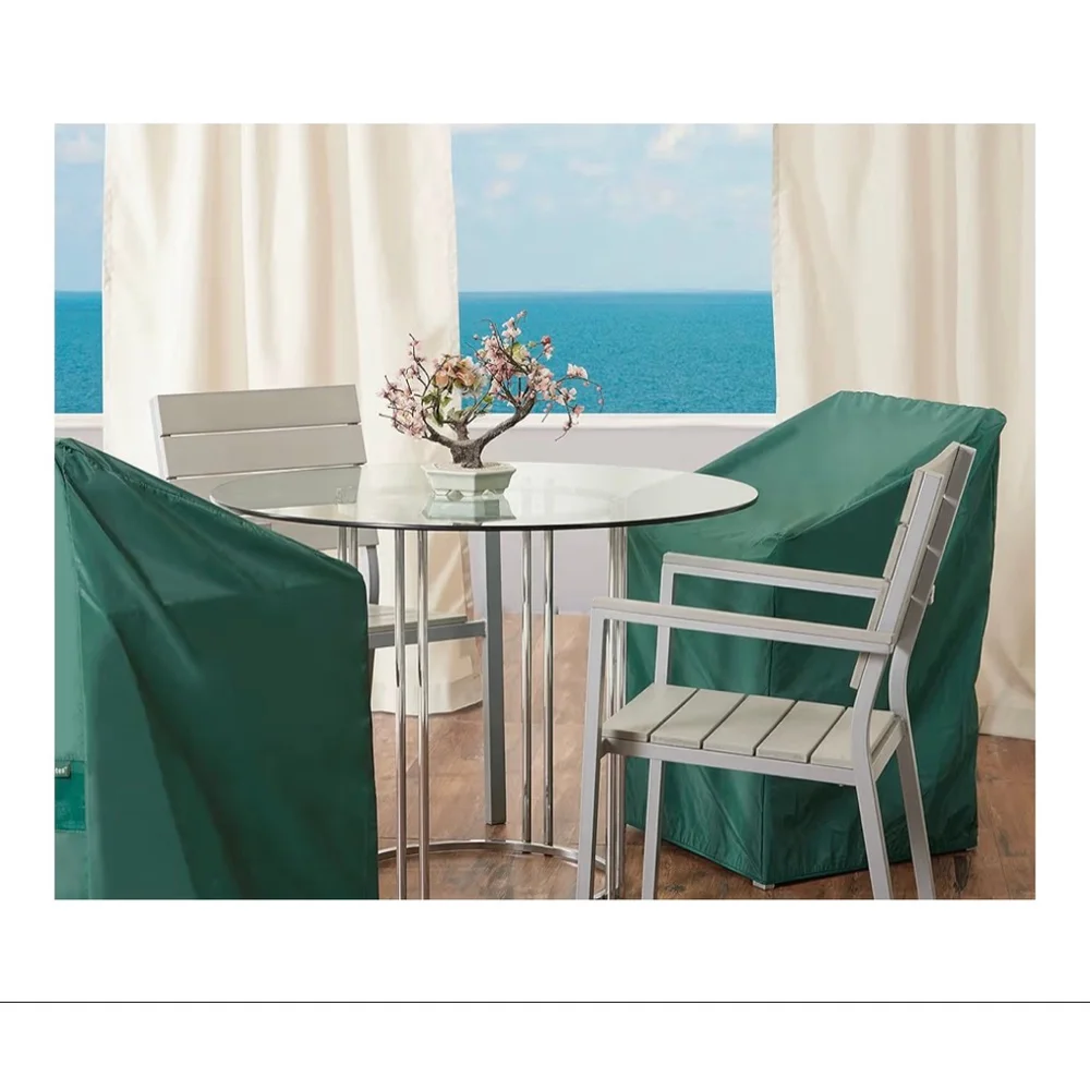 Patio Care Green Outdoor Chair Cover - Light Weight Material 33 x 28 x 33